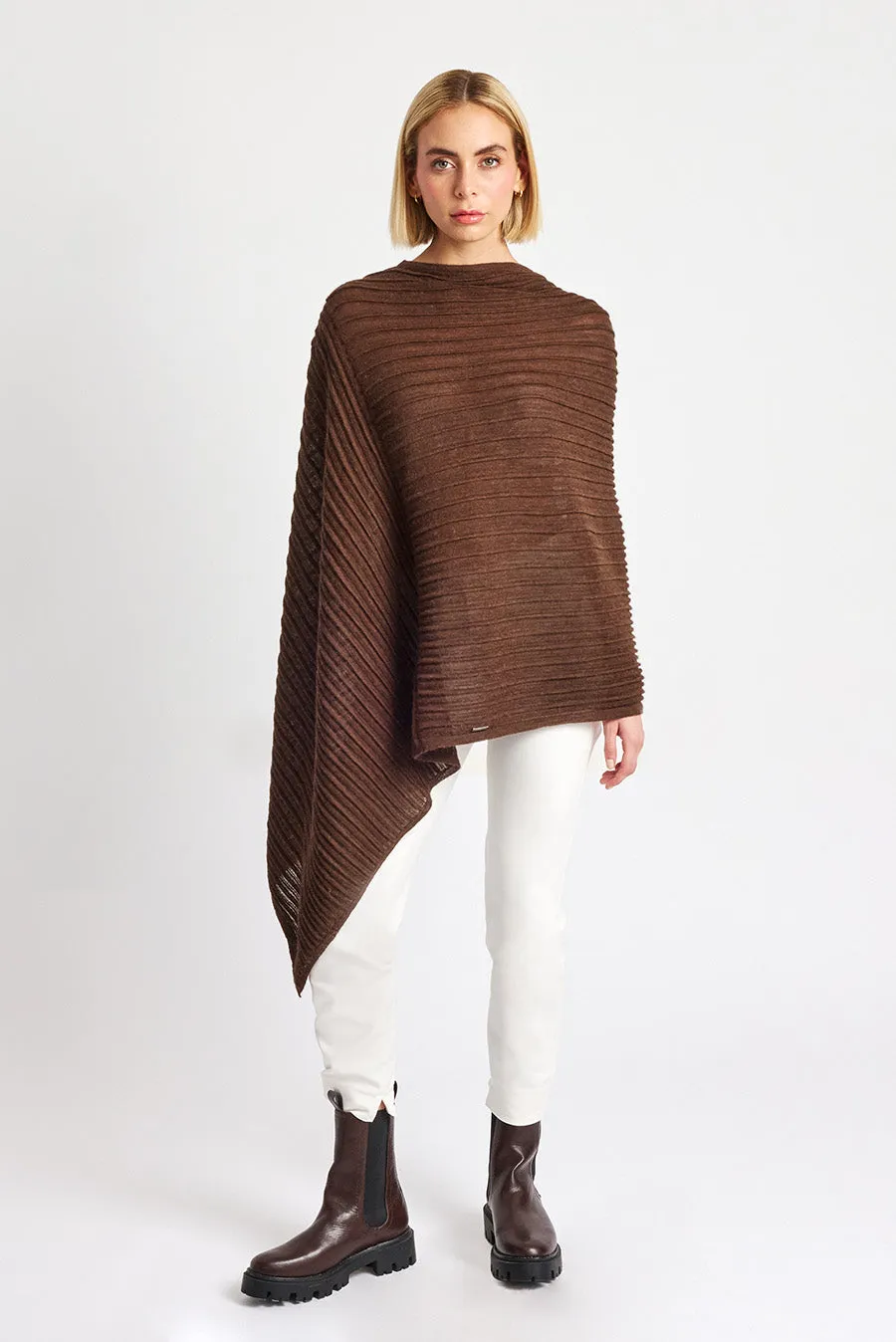 Why Poncho Baby Alpaca Color Cafe