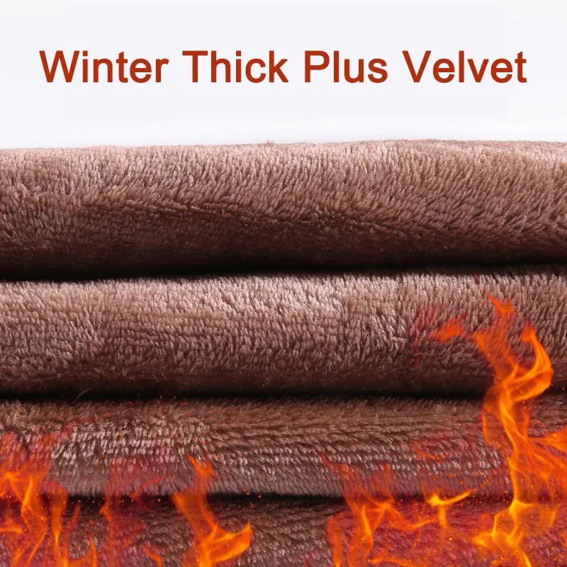 Women Velvet Thick Warm Jeans