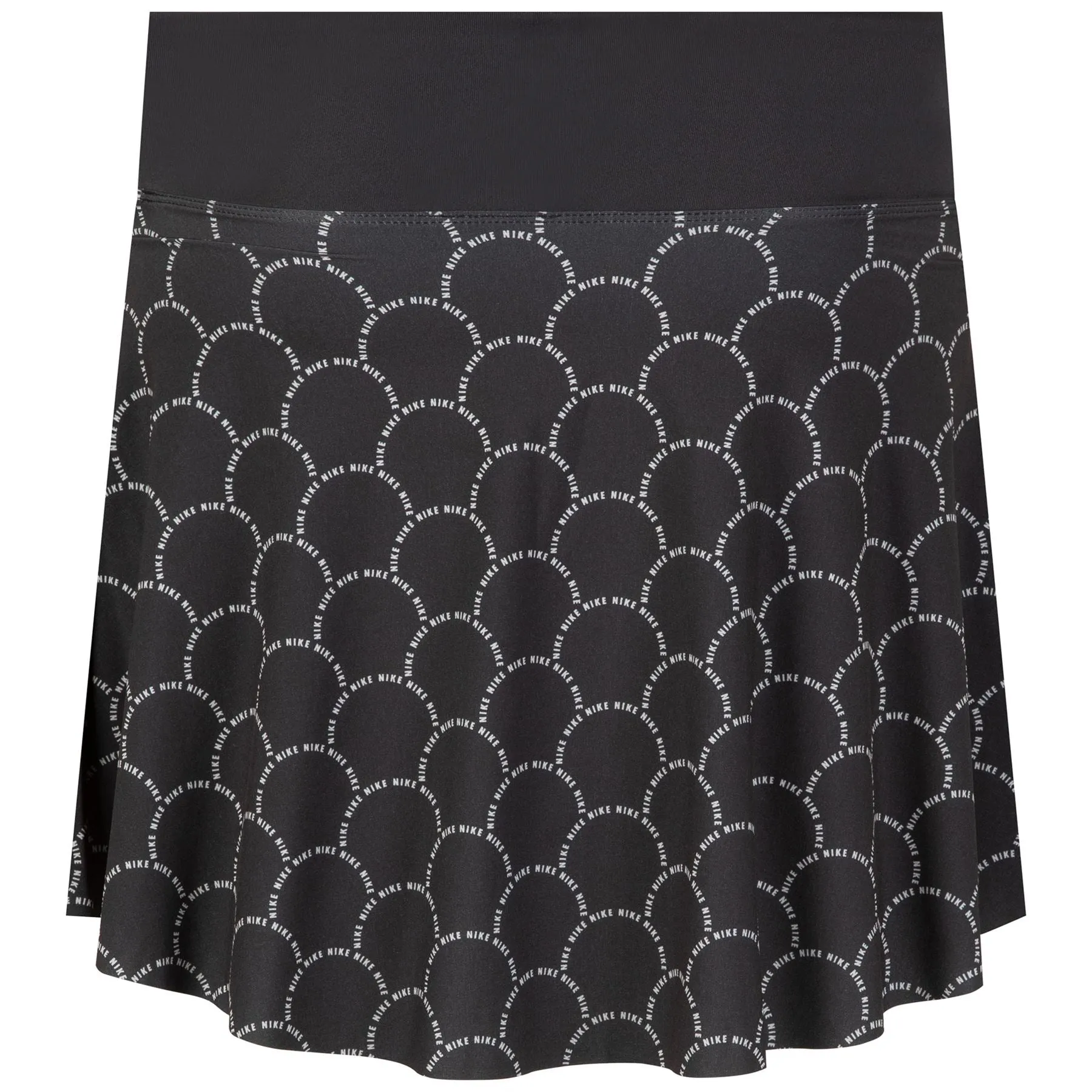 Womens Dri-FIT Advantage Skirt Regular Print Black/White - AW23