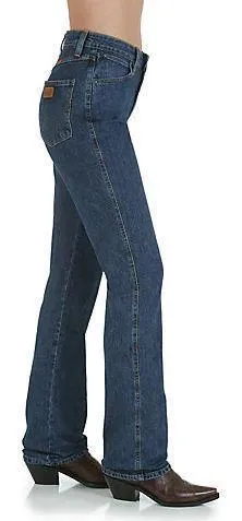 WRANGLER WOMENS COWBOY CUT SLIM FIT STRETCH JEAN IN STONEWASH  STYLE 18MWZSW